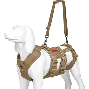 Postroj pro psa OneTigris Postroj pro psy OneTigris, podpůrný postroj SKYEWALKER, nastavitelný zvedací postroj se 2 rukojeťmi Hnědá M