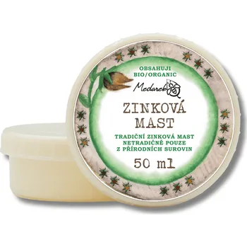 Medarek | Zinková mast Obsah: 50 ml děti • proti zarudnutí • bio bambucké máslo • bez vody a umělých aromat