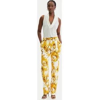 Versace Jeans Couture Kalhoty z materiálu 80HAA111 NS756 Bílá Regular Fit 40