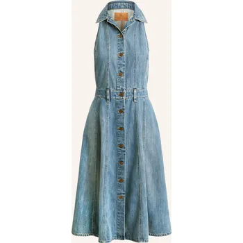 Dámské oblečení Lauren Ralph Lauren Dámské Džínové Šaty, modrá, 34