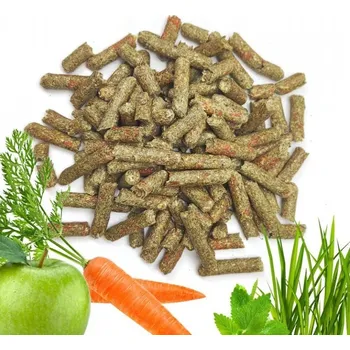 Krmivo pro hlodavce Aniland Senné granule s mrkví, jablkem a meduňkou (Aniland) - 7,5 kg