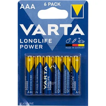 Článková baterie Alkalické baterie AAA 1,5 LR3 Varta