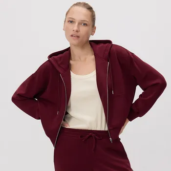 Dámská mikina Reserved - Mikina oversized - hnědá - 688GA-83X - 688GA-83X-XS