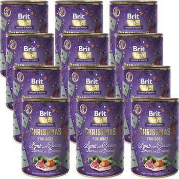 BRIT MONO PROTEIN Christmas Lamb with Carrots - Jagnięcina i Marchewka 12x400g