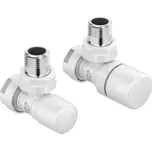 Zehnder Příslušenství - Set A rohový ventil a šroubení pro zpátečku Standard Line 1/2", bílá 838881