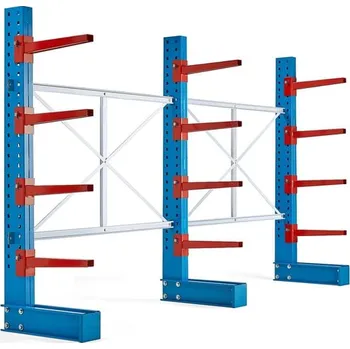 Dílenský regál Konzolový regál EXPAND, jednostranný, 3 stojany, 12x 600mm rameno, 6000 kg