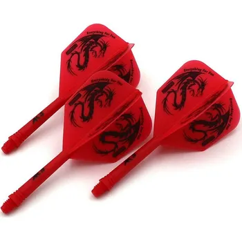 Šipka Cuesoul ROST AK5 Dragon červené, Big Wing letky a krátké násadky