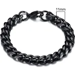 Daniel Dawson Ocelový náramek Daniel Black - 11 mm řetízek - chirurgická ocel NR2061-BR-755B/23 Černá 23 cm
