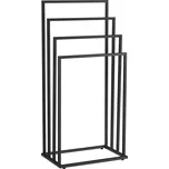 Stojan na ručníky LINESTRO kovový se 4 rameny 93x45cm, černý 209960922
