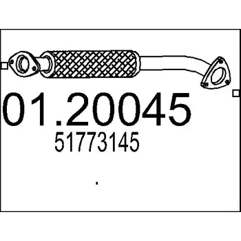 Výfuková trubka MTS Výfuková trubka MTS 01.20045