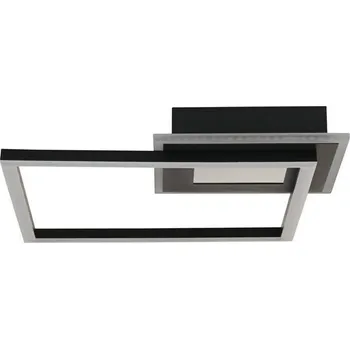 Searchlight 44250BK - LED Stm stropní svítidlo QUADRATE LED/24W/230V 36x36 cm