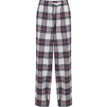 Dámské pyžamo SF (Skinnifit) Dámské flanelové pyžamové kalhoty - Bílá / růžová | M