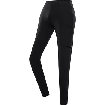 Dámské legíny Alpine Pro GERWA 2 ČERNÁ DÁMSKÉ RYCHLOSCHNOUCÍ OUTDOOROVÉ LEGÍNY XS
