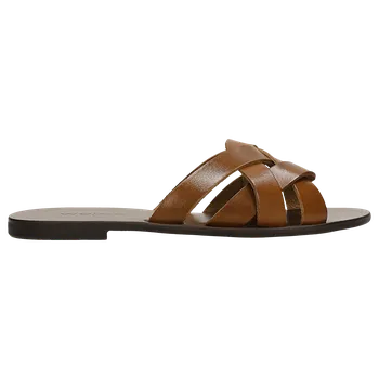 Dámské žabky Světle Hnědé Žabky S Propletenými Pásky Wojas 7402553 38