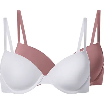 Podprsenka esmara® Dámská podprsenka, 2 kusy (růžová/bílá, 85B)