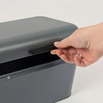 chlebník KELA Chlebník Frisca kov, šedá 30x18x16,5 cm KL-12844