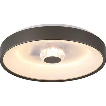 Searchlight 89735-38LT - LED Stm strop sv POLKA 24W/230V + 6W pr. 38,5 cm hnědá