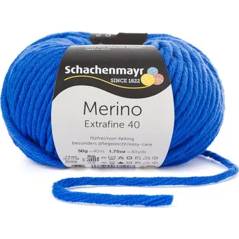 Příze Schachenmayr Merino extrafine 40 Královská modrá 351 (Příze Merino extrafine 40 Roayal 351)