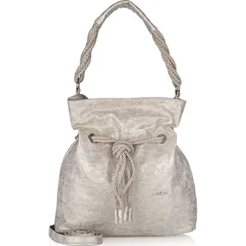 Kabelka Dámská kabelka RIEKER C0156-065-T10 stříbrná W5 -UNI-