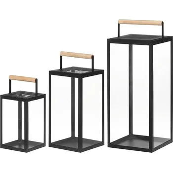 Lucerna 4Living Sada kovových luceren Jupiter, 3 ks