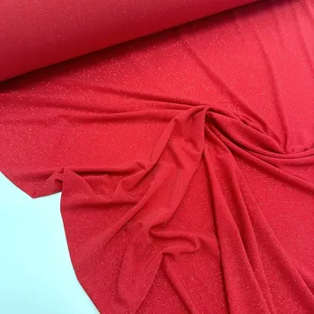 Plesový úplet se třpytkami Červená, nová kolekce (E) (Příjemný třpytivý úplet)