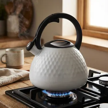 Konvice na čaj Nerezová konvice LOGAN s píšťalkou 2,7 l