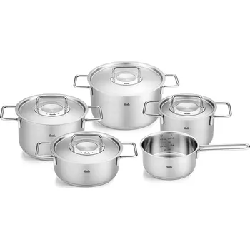 Sada nádobí FISSLER Pure Collection - sada 5 hrnců s poklicemi z nerezové oceli