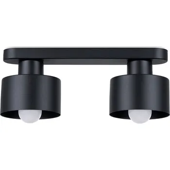 Stropní svítidlo SAVAR 2 černé moderní kovové do kuchyně a obýváku SOLLUX LIGHTING