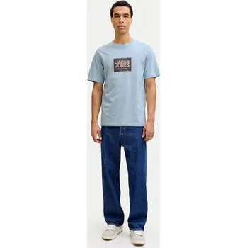 Pánské tričko Jack & Jones T-Shirt Jjrain Tee Ss Crew Neck 12288097 Světle modrá Regular Fit S