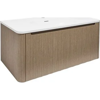 Koupelnový nábytek Koupelnová skříňka s umyvadlem Naturel Austen 99x47,5x45 cm clear brown mat AUSTEN100CB