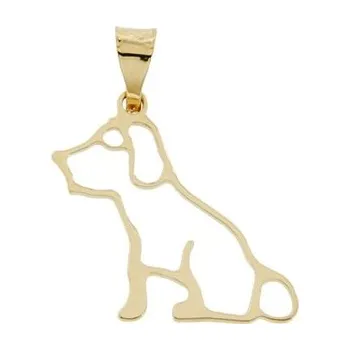 Šperk Lillian Vassago Zlatý přívěsek pes LLV31-GP065
