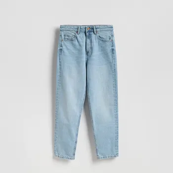 Reserved - Džíny mom fit slim - modrá - 751FZ-05J - 751FZ-05J-46