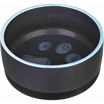 Miska pro psa Trixie Keramická miska s packou a gumovou základnou 400 ml mix barev