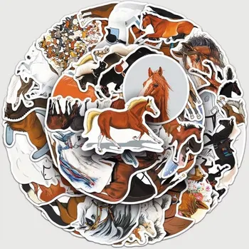samolepka Set 49 samolepek kůň