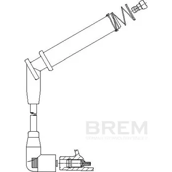 Zapalovací kabel Kabel zapalovací svíčky BREMI 6A84/33