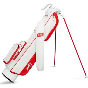 Golf Sunday Golf Loma pencil bag, bílo/červený