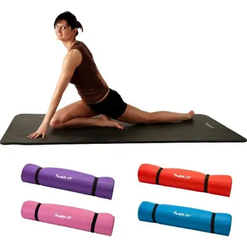 podložka na cvičení Pěnová gymnastická podložka na jógu a cvičení 190x100x1,5 cm, šedá