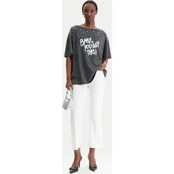 Pánská móda Liu Jo T-Shirt WA6131 J3868 Šedá Regular Fit XL