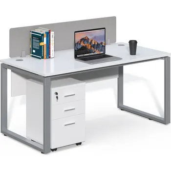 Psací stůl Kancelářský stůl s kontejnerem Houseland Prime Max 01 160 cm bílý