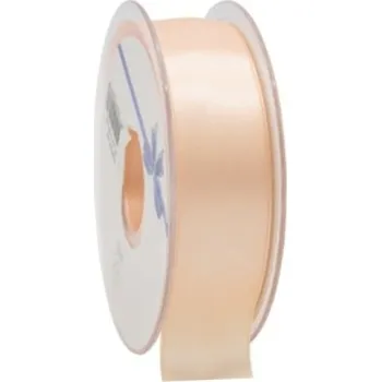 Stuha Oboustranná saténová stuha 25 mm x 25 m lososová