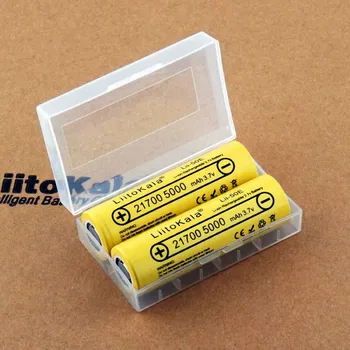 Článková baterie LiitoKala INR21700-50E 5000mAh, Blistr 2ks + 4ks izolační kroužek