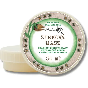 Medarek | Zinková mast Obsah: 30 ml děti • proti zarudnutí • bio bambucké máslo • bez vody a umělých aromat