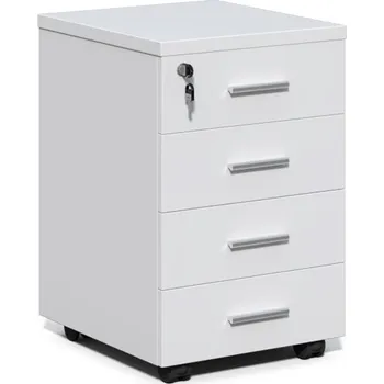 Zásuvkový kontejner Pojízdný kancelářský kontejner Houseland Prime Pro 02 bílý