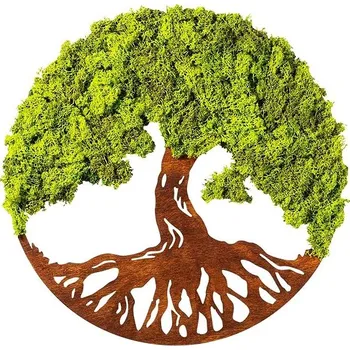 ASIR 931NTR1109 nástěnná dekorace zelený strom života 44 cm