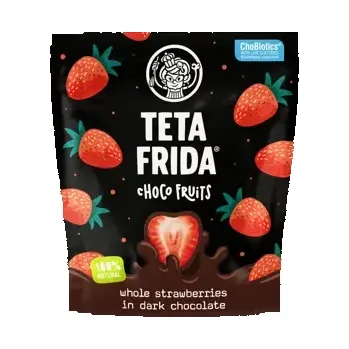 Bonbon Lyofilizované jahody v hořké čokoládě