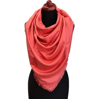 Šátek Maxi kašmírová šála - korálová
