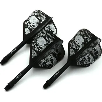 Šipka Cuesoul ROST AK5 Skeleton černé, Big Wing letky a krátké násadky