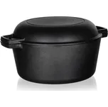 BANQUET Hrnec + poklice EXCELLENT 4,8+1,8l litina ČER