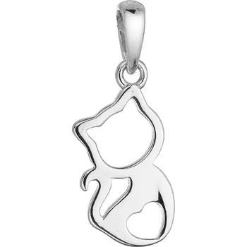 Přívěsek Stříbrný přívěsek kočička 64039