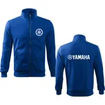 Pánská mikina na zip s motivem Yamaha - Královsky Modrá - Velikost M